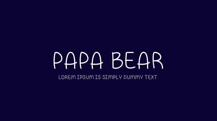 Papa Bear Font