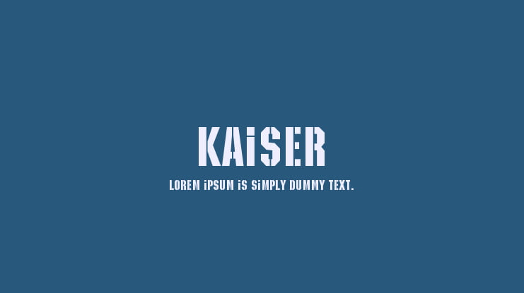 Kaiser Font