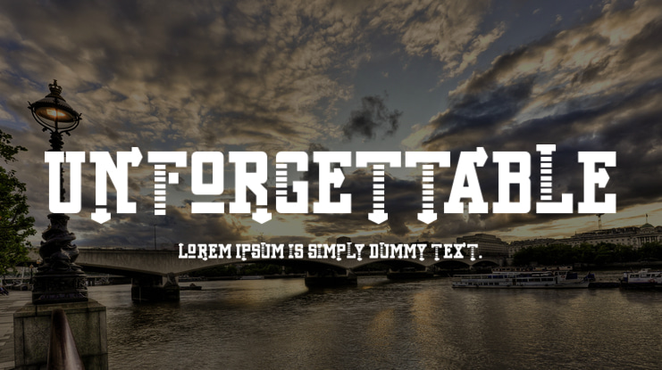 Unforgettable Font