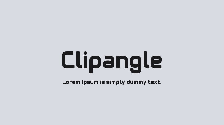 Clipangle Font
