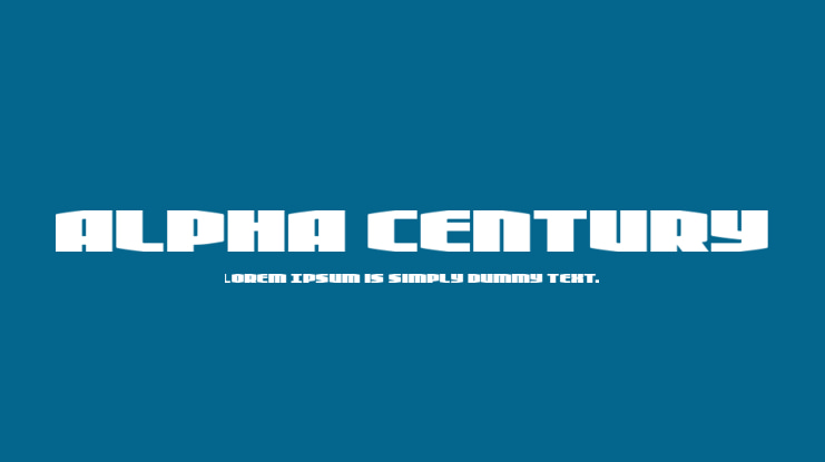 Alpha Century Font Family