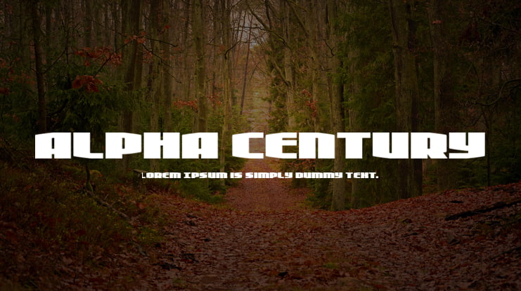 Alpha Century Font Family