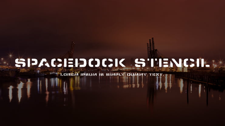 Spacedock Stencil Font