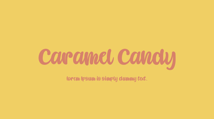 Caramel Candy Font