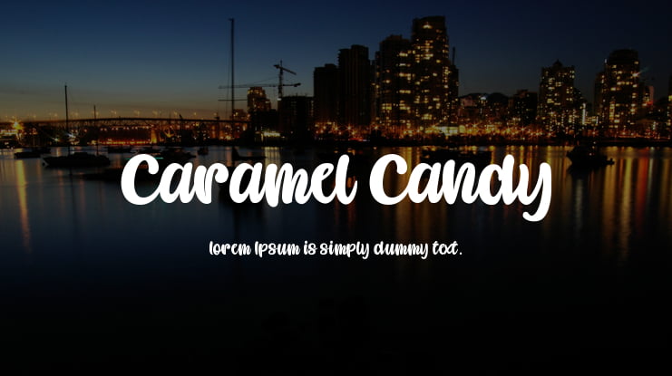 Caramel Candy Font