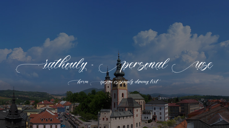 Rathouly - Personal Use Font