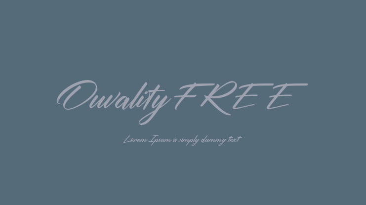 Ouvality FREE Font