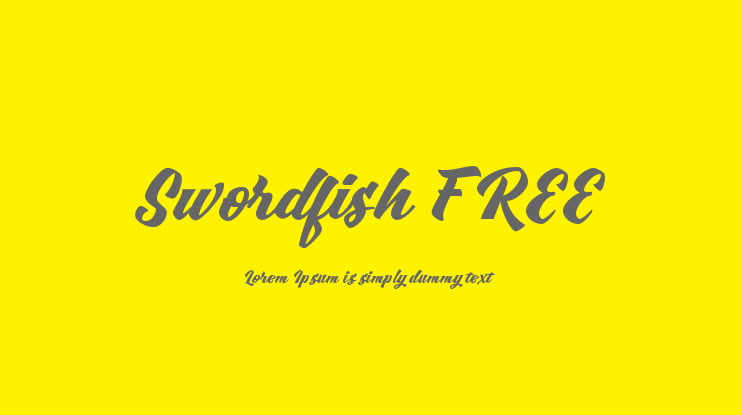 Swordfish FREE Font