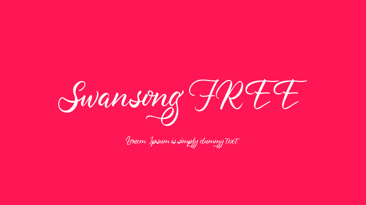 Swansong FREE Font