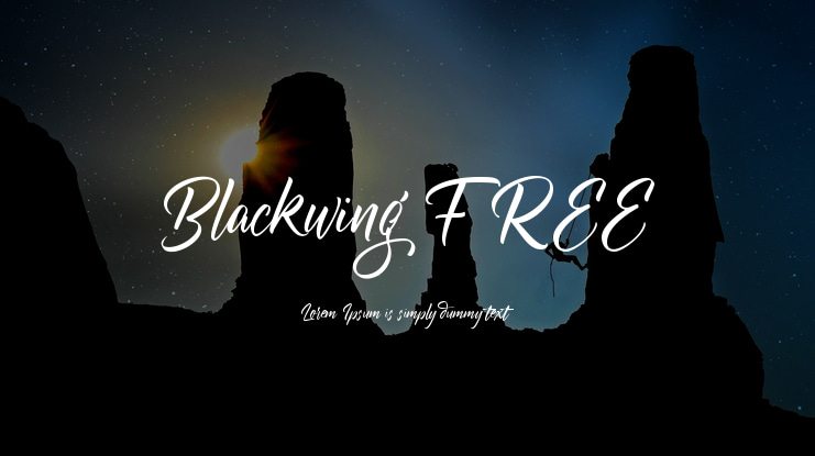 Blackwing FREE Font
