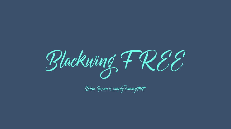Blackwing FREE Font