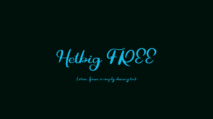 Hetbig FREE Font