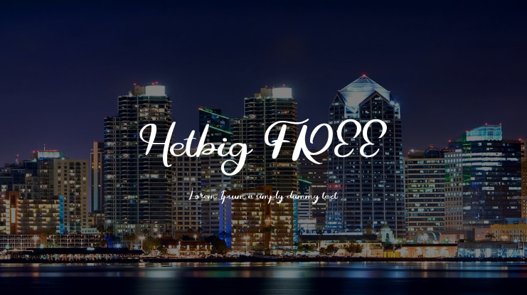 Hetbig FREE Font