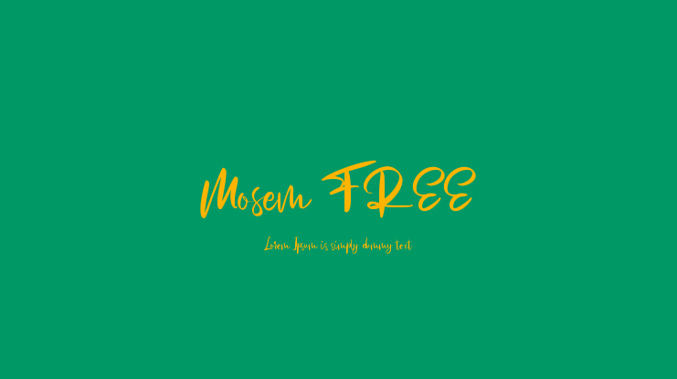 Mosem FREE Font