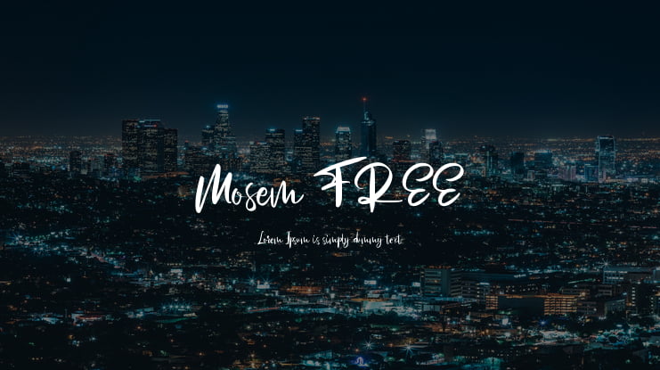 Mosem FREE Font