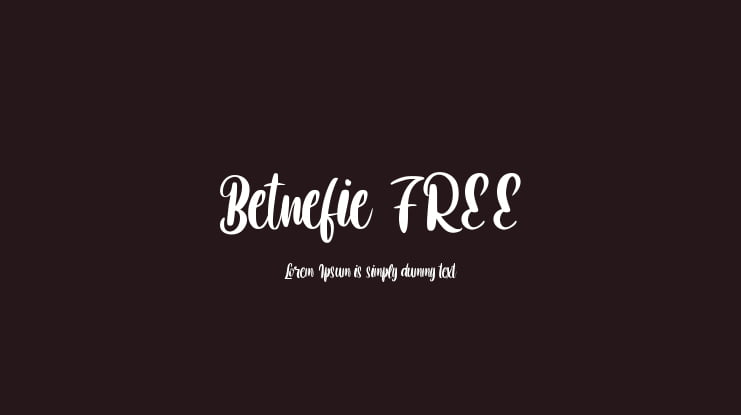Betnefie FREE Font