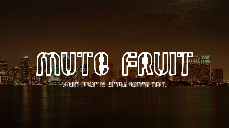 Mute Fruit Font Family