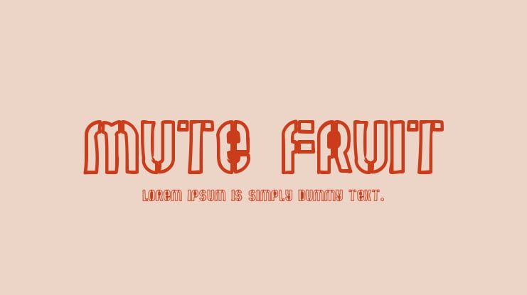 Mute Fruit Font Family