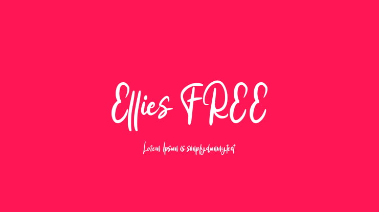 Ellies FREE Font