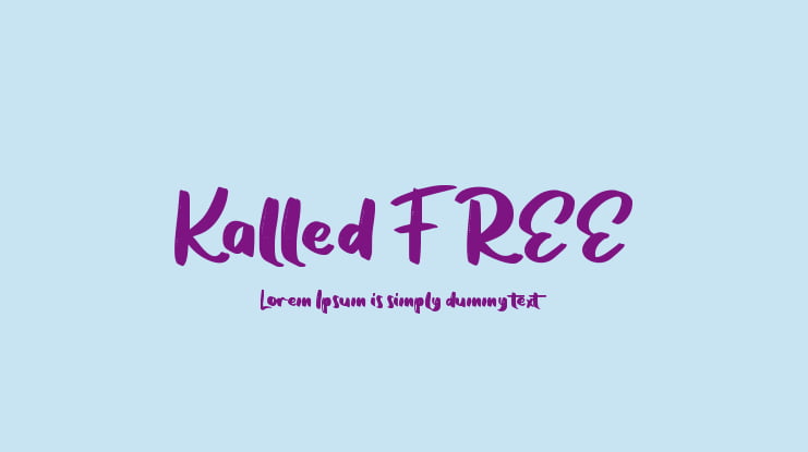 Kalled FREE Font