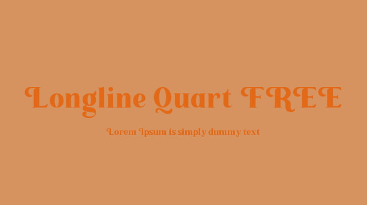 Longline Quart FREE Font