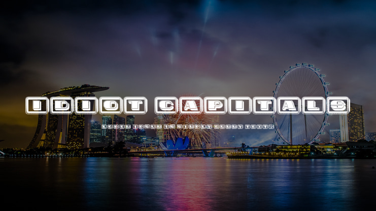 Idiot Capitals Font Family