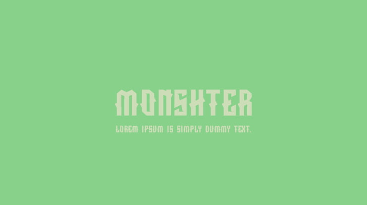 MONSHTER Font
