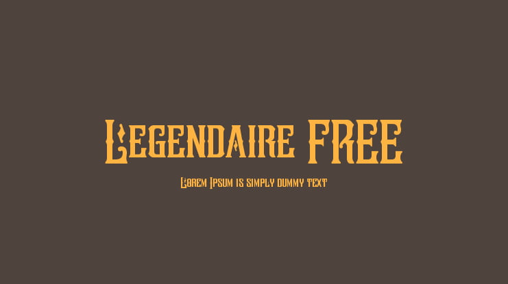 Legendaire FREE Font