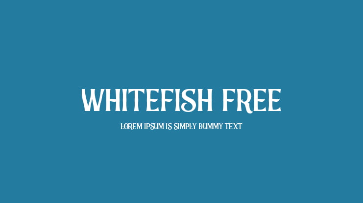 Whitefish FREE Font