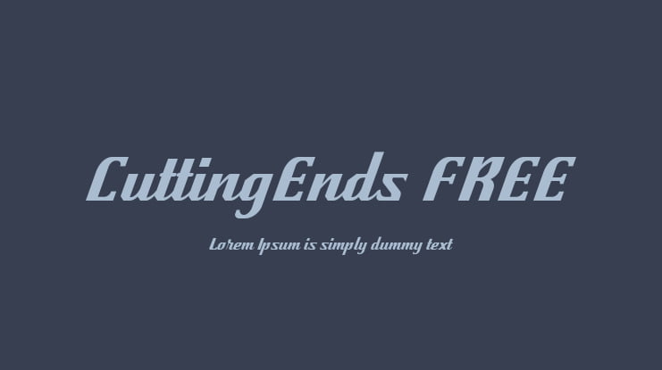 CuttingEnds FREE Font