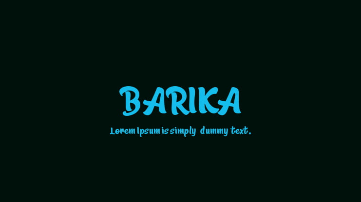 BARIKA Font