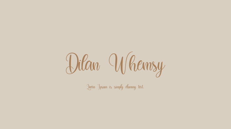 Dilan Whemsy Font