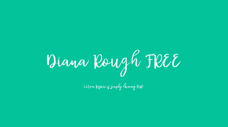Diana Rough FREE Font