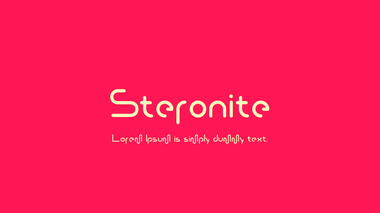 Steronite Font