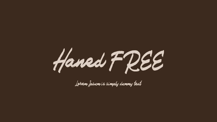 Haned FREE Font