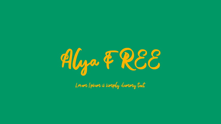 Alya FREE Font