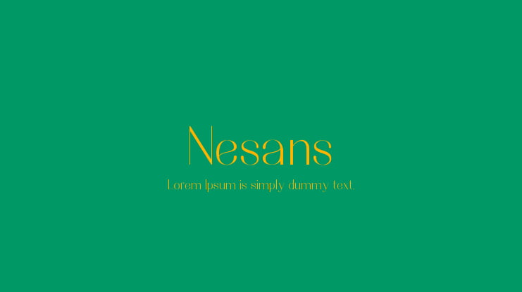 Nesans Font