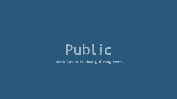 Public Font