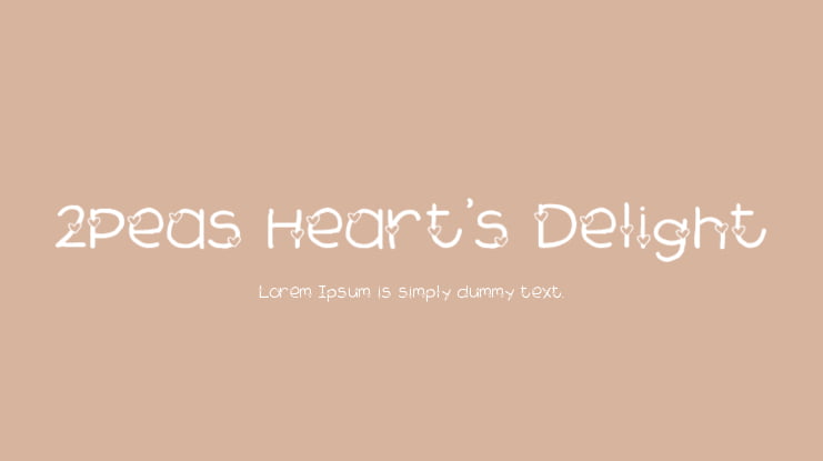2Peas Heart's Delight Font