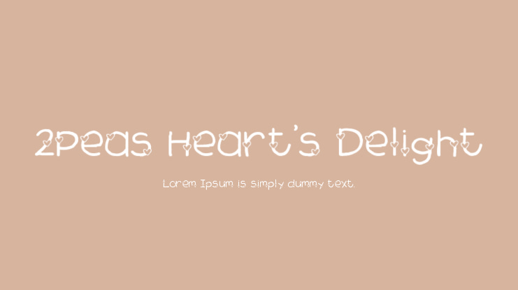 2Peas Heart's Delight Font