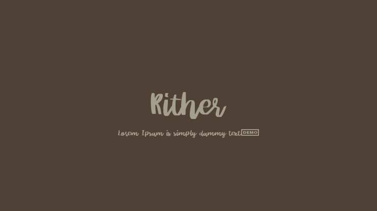 Rither Font
