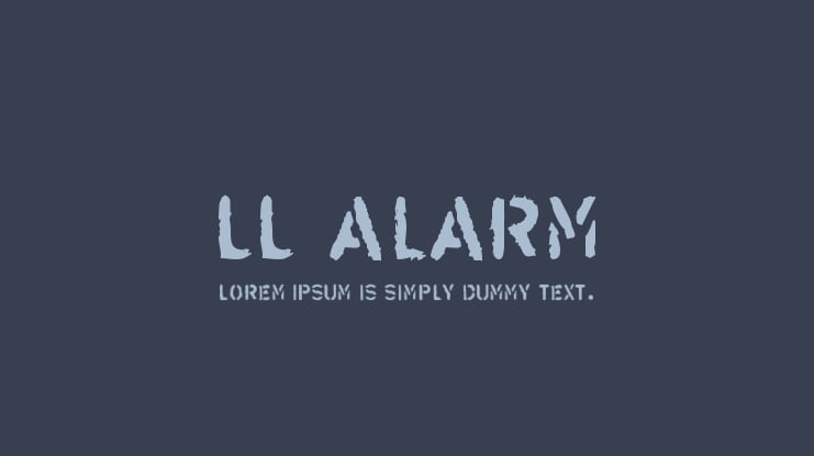 LL Alarm Font