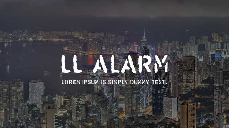 LL Alarm Font