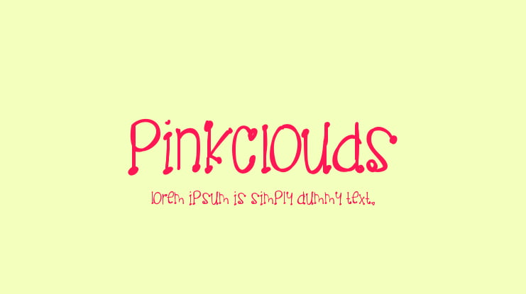 PinkClouds Font