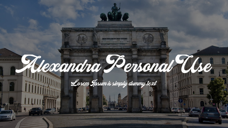 Alexandra Personal Use Font