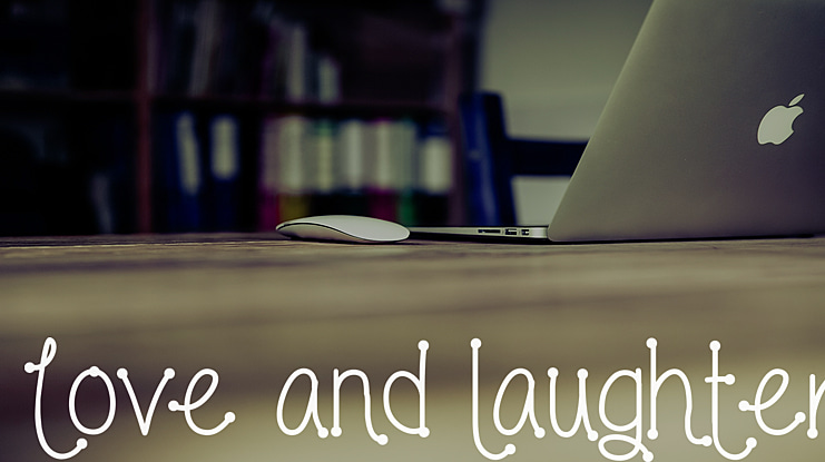 Love and laughter Font
