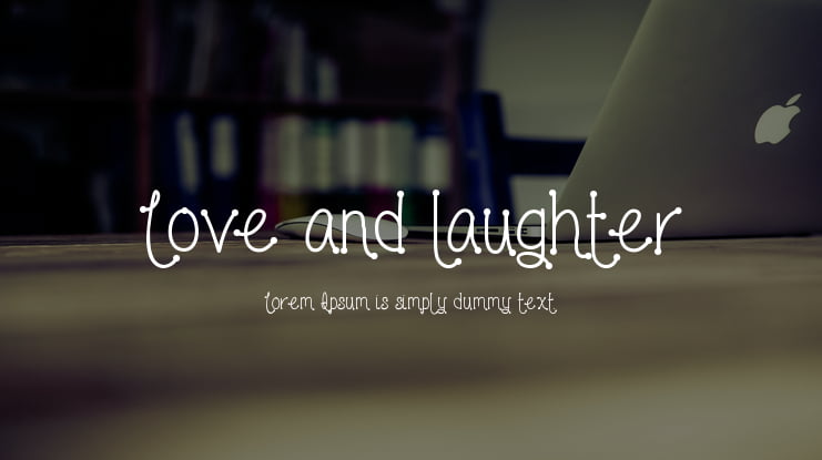 Love and laughter Font