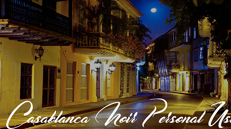 Casablanca Noir Personal Use Font