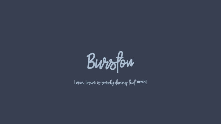 Burston Font