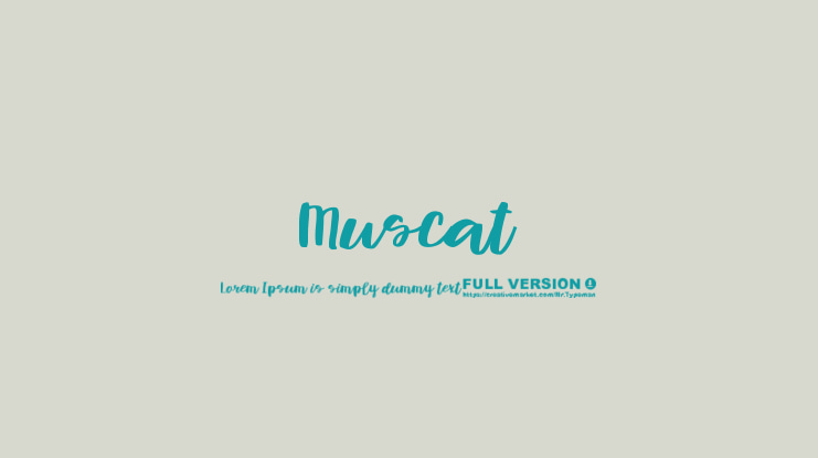Muscat Font